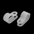 thumbnail image 2 of 20Pcs Abrazadera de Cable de Nylon Tipo R 1/2" 13.2mm Clip Sujetador Blanco, 2 of 2