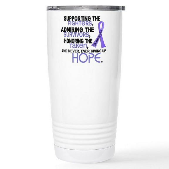CafePress - © Supporting Admiring 3.2 Esophageal Cancer Shirts - Insulated Stainless Steel Travel Tumbler 20 oz.