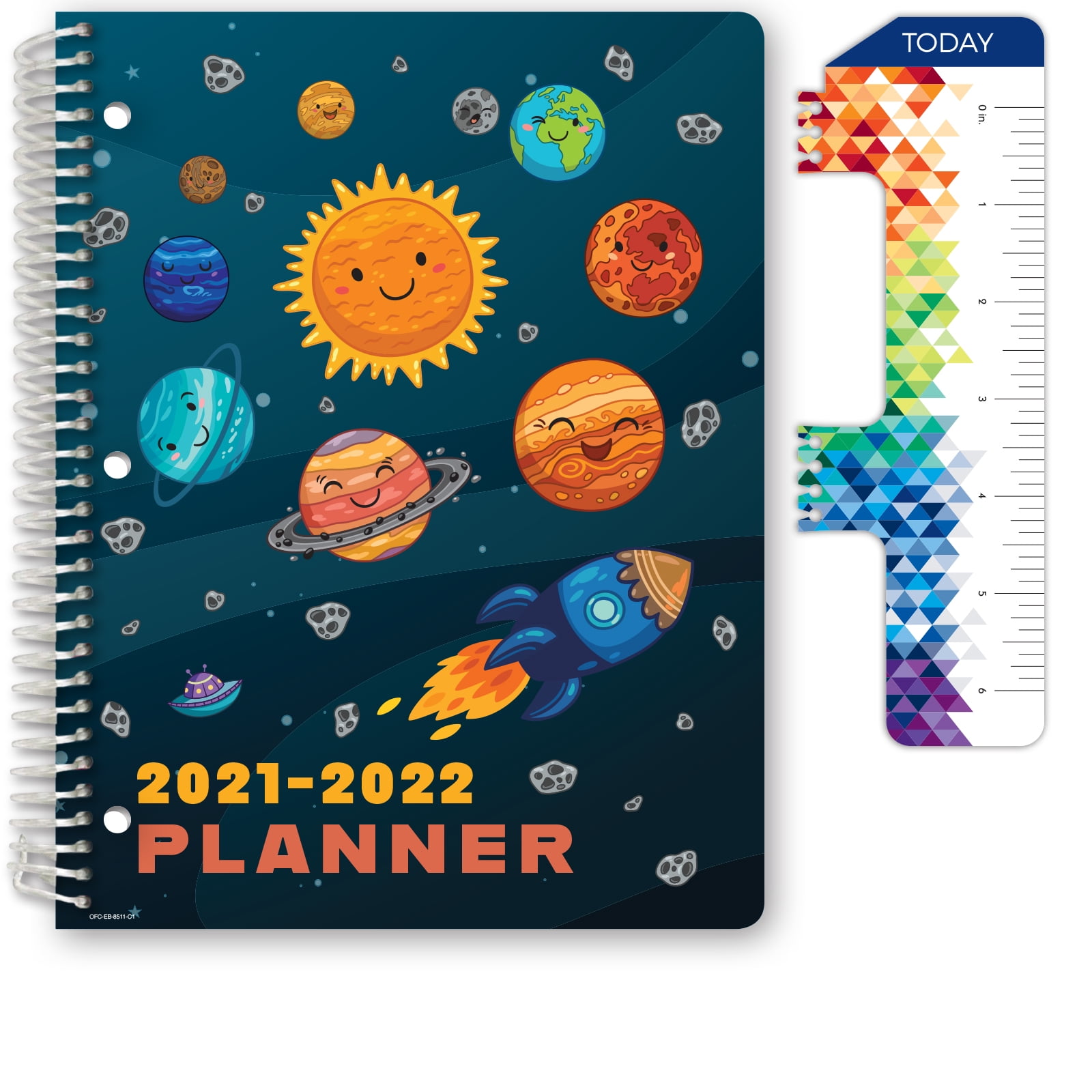Global Datebooks Dated Elementary Student Planner for Academic Year  2021-2022 (Block Style - 8.5
