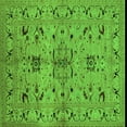thumbnail image 1 of Ahgly Company Indoor Square Oriental Green Industrial Area Rugs, 3' Square, 1 of 4