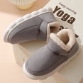 thumbnail image 5 of ElElax Women's Comfy Memory Foam Bootie Slippers, Winter House Shoes with Indoor Outdoor Rubber Sole, Slipper Boots, Warm Plush Women Bootie Slippers, Red, 5 of 6