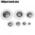 thumbnail image 2 of Ojos de mueca LHCER 700 Uds. Negro+Blanco 6 mm 8 mm 10 mm 12 mm 15 mm 18 mm 20 mm, 2 of 8