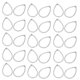 thumbnail image 5 of 30 piezas de conector colgante de pendiente kit de fabricación de joyas para bricolaje horquilla tocado pendiente fabricación de joyas ANGGREK Otros, 5 of 8