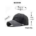 thumbnail image 3 of Adult Children Parent Child Washed Pure Cotton Solid Color Light Board Baseball Cap Men'S Stitching Baseball Cap, 3 of 6