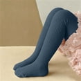 thumbnail image 5 of Toddler Baby Girl's Ribbed Tights Seamless Stretchy Knit Pantyhose Footed Leggings Comfortable Breathable Cotton Bottoms for School Dance Party Dress Daily Wear, 5 of 9