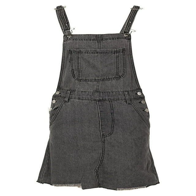 Robe en Denim d'Été pour Femmes, Jupe à Bretelles Sans Manches avec Poches