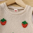 thumbnail image 7 of CYRBOKO Outfit Sets for Girls, Sleeveless Casual Elastic Waist Knitted Tops Shorts Two-piece Sets Beige Size 3-4 T, 7 of 7