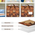 thumbnail image 4 of Yayeee Foldable Storage Basket for Shelves with Handles Set of 2 Waterproof Cloth Bins, Fall Pattern, 4 of 7