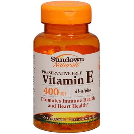 Sundown vitamine E 400 UI DL-Softgels Alpha 100 (Gels mous pack de 2)