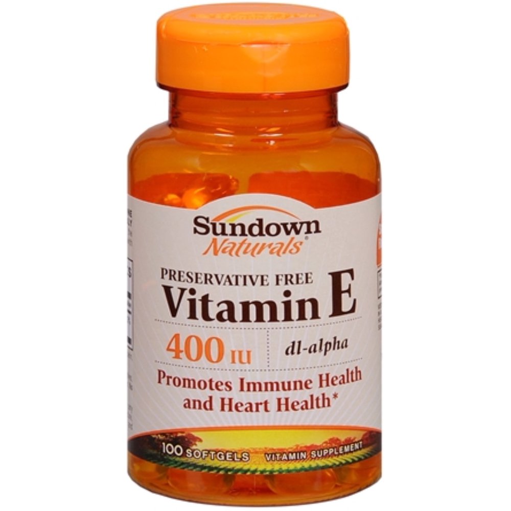 Sundown Vitamin E 400 IU Softgels DLAlpha 100 Soft Gels (Pack of 2