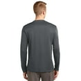 thumbnail image 2 of SPORT-TEK Mens Tall Long Sleeve PosiCharge Competitor Tee, 4XLT, Iron Grey, 2 of 2