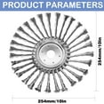 HXXF 10 Inch Steel Wire Brush Cutter Trimmer Head Sets Weeds Blade Cutter Replacement with