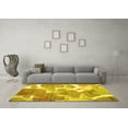 thumbnail image 3 of Ahgly Company Indoor Rectangle Abstract Yellow Contemporary Area Rugs, 2' x 4', 3 of 4