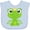 AE-Light Blue, variant on Inktastic Cute Frog, Green Frog, Frog Princess, Crown Girls Baby Bib
