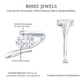 thumbnail image 5 of 1CT Lab Diamond East West Oval Engagement Ring - EF-VS Quality - With Jewelry Box, 10K White Gold, US 3.00, 5 of 8