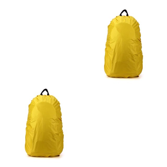 Yuarrent a prueba de agua Cubierta de lluvia de polvo Bolsa de de viaje portátil para acampar Cubierta a prueba de lluvia 35-40 litros Amarillo amarillo 35-40L 2Conjunto