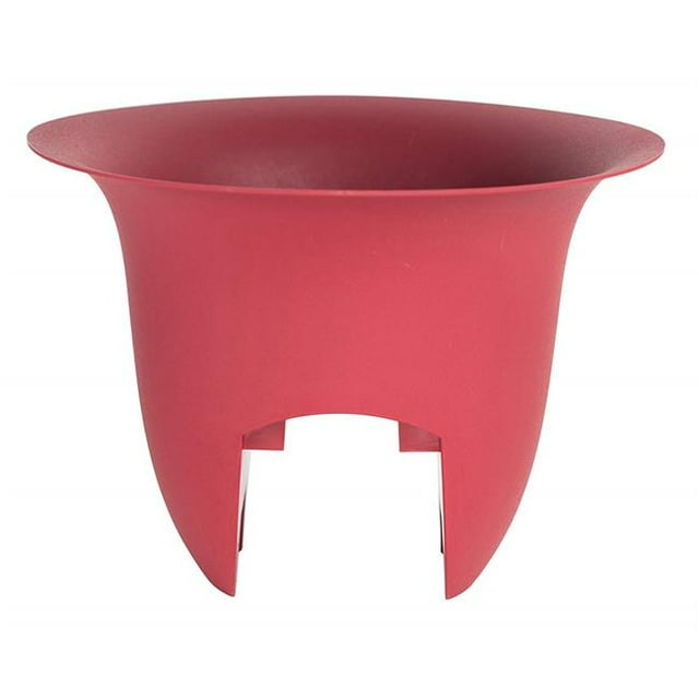 Bloem MR1212 12 Po Jardinière à Rail Modica Rouge&44; Pack de 6