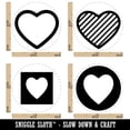 thumbnail image 2 of Heart Love Box Circle Stripes Rubber Stamp Set for Scrapbooking Crafting Stamping - Medium 1 Inch, 2 of 7