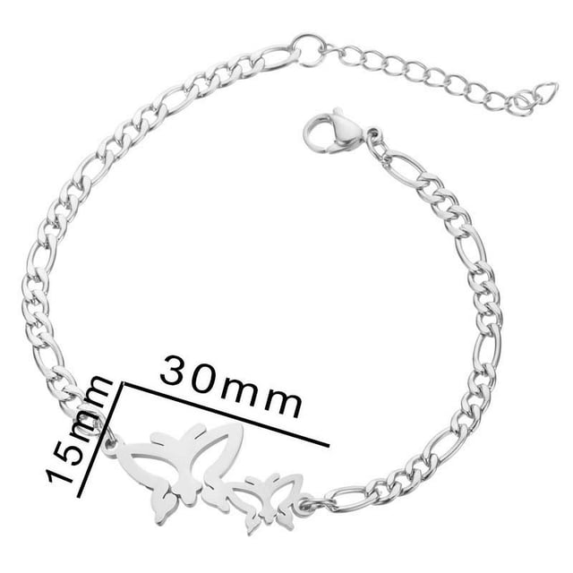 Nvzi Pulsera de acero inoxidable ajustable, joyería de moda, estilo J