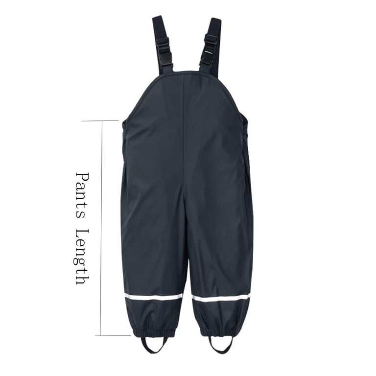 Kids Waterproof Rain Dungarees - Windproof Mud Jumpsuit, Breathable Overalls For Toddlers-709820