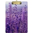 thumbnail image 1 of FMSHPON Beautiful Lavender Flower Clipboard Hardboard Wood Nursing Clip Board and Pull for Standard A4 Letter 13x9 inches, 1 of 8
