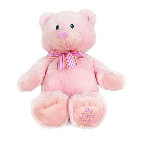 Russ My First Teddy Bear - Large, 22" Plush (Pink)