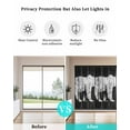 thumbnail image 4 of Window Privacy Film Black White Bear Stained Glass Window Film Decorative Sun Block Window Cover Farmhouse Country Rustic Wooden Grain Window Clings Static Adhesive Sticker for Bathroom 23.6"x59", 4 of 6