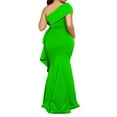 thumbnail image 2 of Evening Cocktail Dress for Women One Shoulder Fishtail Dress Maxi Long Dress, 2 of 5