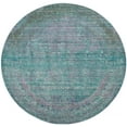 thumbnail image 2 of SAFAVIEH Valencia Gracelyn Abstract Polyester Area Rug, Turquoise/Multi, 6'7" x 6'7" Round, 2 of 7