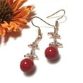 thumbnail image 1 of Pendiente con colgante de de cristal Pendiente de Accesorios de joyería Favores de para mujer Pendientes de Colcomx Pendientes de oro rosa, 1 of 8