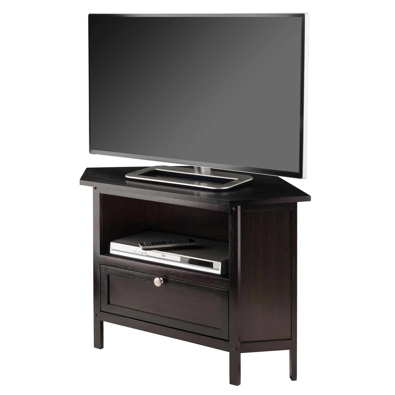 Winsome Zena Corner TV & Media Stand, Espresso Finish