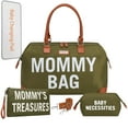 thumbnail image 6 of Mommy Diaper Bag for Hospital Labor & Delivery, Multifunction Diaper Tote Bag Pregnancy Must Haves, Green, 6 of 9