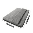 thumbnail image 3 of sruoe Bath Rugs, Bath Mats for Bathroom Floor, Bathroom Rugs, Non Slip WaterAbsorbent Stain Resistant Bath Mats, Polyester Mat, Bathroom Door Mat Household Use, Gray, 3 of 6