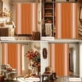 thumbnail image 6 of Orange Striped Shower Curtain Set - Long 72" x 84" Washable Bathtub Curtain with 12 Hooks, Farmhouse Orange White Stripes Aesthetics Waterproof Fabric Stall Shower Curtains for Bathroom Décor, 6 of 8