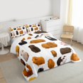 thumbnail image 3 of Manfei Cute Guinea Pig Queen Comforter Set 3 Pieces, Hamster Mouse Bedding Sets, Kawaii Rodent Animal Bedding Comforter Set, Luxury Bedroom Decor, 3 of 8