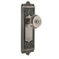 thumbnail image 6 of Grandeur Winbou_Prv_234 Windsor Solid Brass Rose Privacy Door Knob Set - Brass, 6 of 6