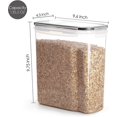 thumbnail image 2 of Cereal Storage Container Set, BPA Free Plastic Airtight Food Storage Containers 135.2 fl oz for Cereal, Snacks and Sugar, 4 Piece Set Cereal Dispenser, 2 of 4