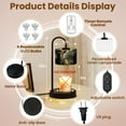 thumbnail image 5 of Candle Warmer Lamp with Timer, Gothic Stained Glass Window Art Nouveau Saint Non-slip Wireless Remote Control Wax Melts Warmer with 4 Bulbs for Home Office Dorm, Birthday Gifts for Women, 5 of 7