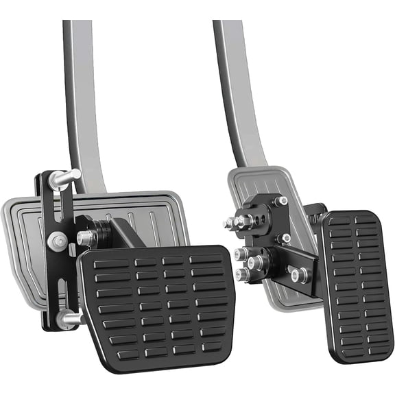 OceanicEcho Gas & Brake Pedal Extenders for Cars, Adjustable Length & Angle Accelerator and Brake Pedal Extensions, Universal Automotive Interior Accessory