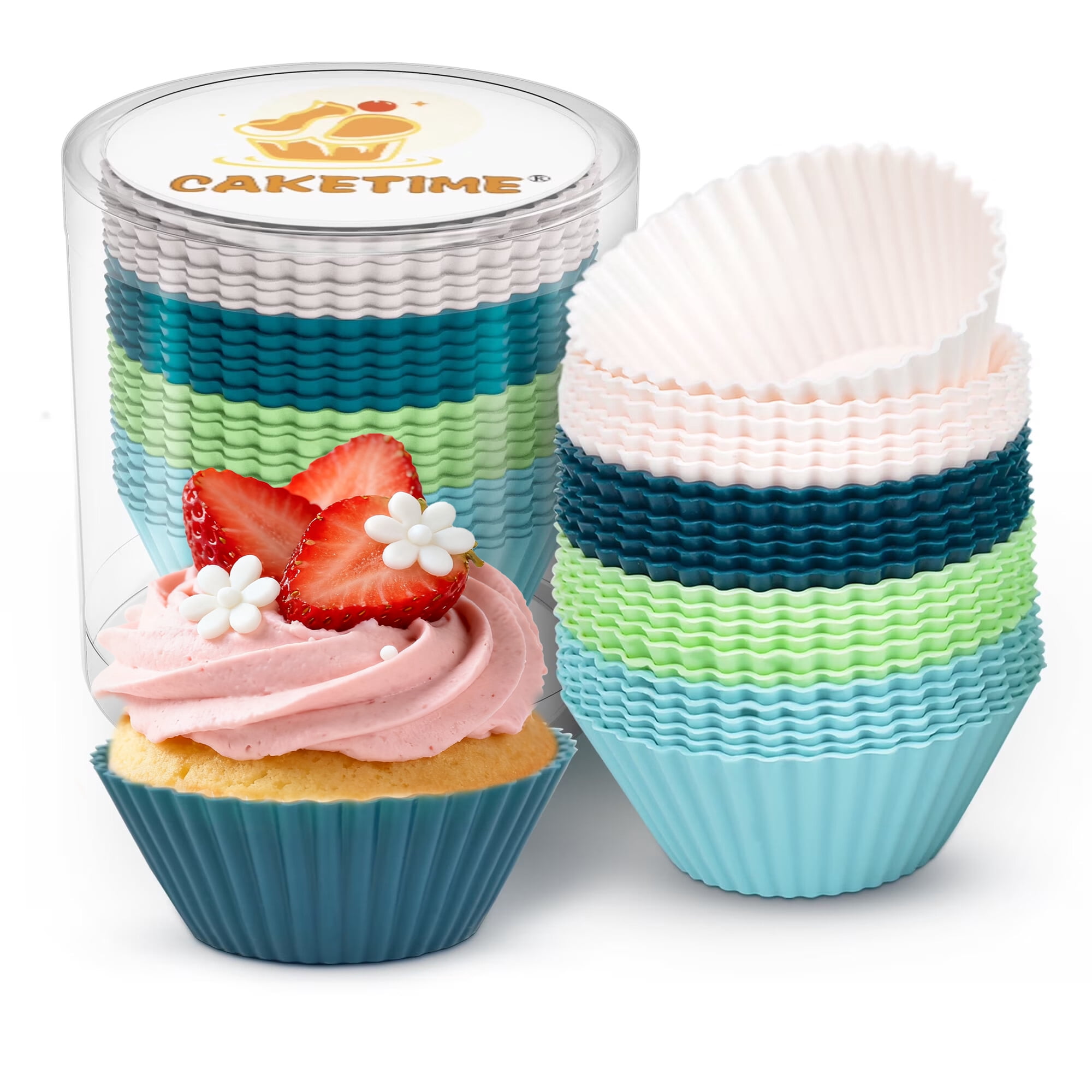 Caperci Standard Size Cupcake Liners - 200 Pack Natural Greaseproof Baking Cups For Muffins & Treats - View #5