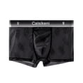 thumbnail image 2 of Men's Ice Silk Boxer Briefs See Through Sheer Underwear Stretch Breathable Boxers, 2 of 8