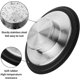 thumbnail image 5 of 2pcs Kitchen Sink Drain Stopper, Garbage Disposal Stopper 3.34 Inch Sink Drain Plug Stainless Steel Kitchen Sink Drain Cover Fits Standard Kitchen Dra, 5 of 5