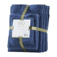 thumbnail image 4 of 510 Design Big Bundle 100% Cotton Quick Dry 12-Piece Bath Towel Set, 28x52"/16x26"/12x12", Indigo, 4 of 7