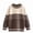 Khaki, variant on WAVSUF Boys Sweater, Loose Fit Round Neck Striped Printed Winter Warm Trendy Pullover Brown 7-8
