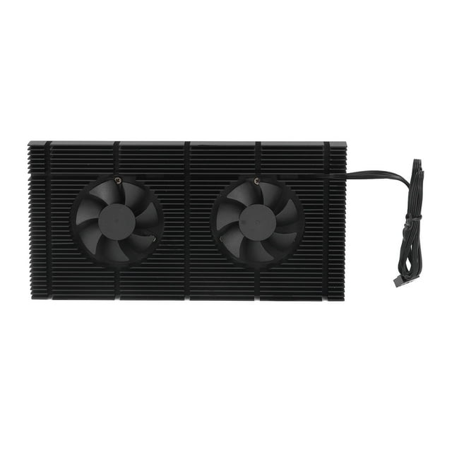 GPU Backplate Radiator, Backplane Memory Cooling Cooler Low Noise Dual Fan Design For 3080 For 3070 0.5mm Pad 700