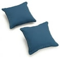 thumbnail image 2 of Blazing Needles 9810-CD-S2-TW-TF 18 in. Double-Corded Solid Twill Square Throw Pillows with Inserts, Toffee - Set of 2, 2 of 2