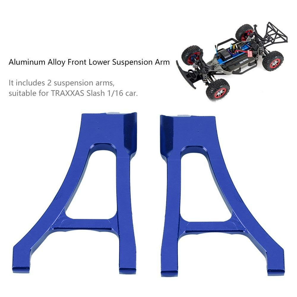 OTVIAP 2pcs RC Aluminium Alloy Front Lower Suspension Arms for TRAXXAS