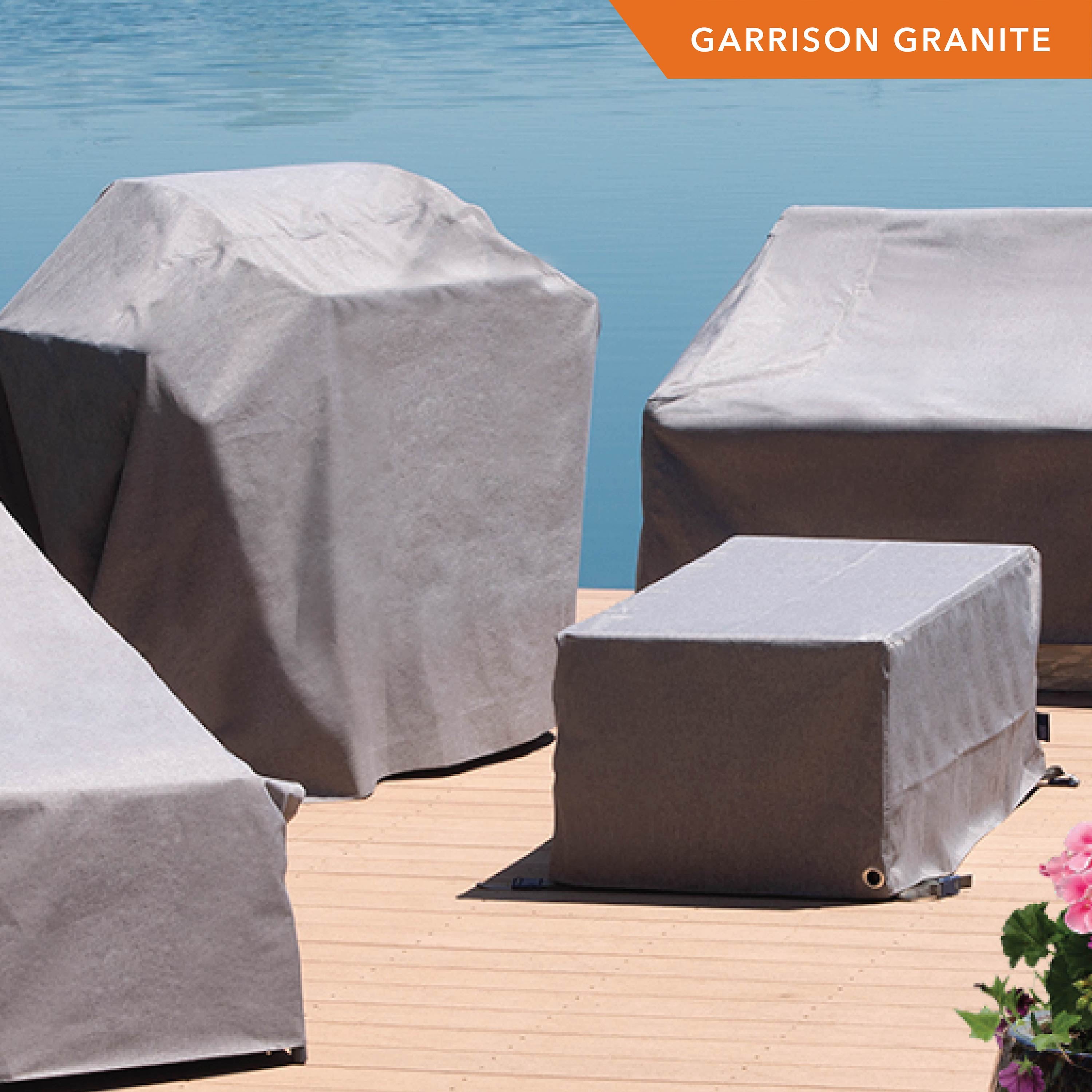 Modern Leisure Garrison Patio & Market Umbrella Cover, 21"L x 8"W x 73"H, Granite Gray