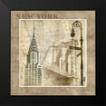thumbnail image 2 of Mallett, Keith 20x20 Black Modern Framed Museum Art Print Titled - New York Serenade, 2 of 5