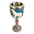 thumbnail image 5 of Howling White Wolf In Starry Night Wine Chalice Goblet With Celtic Knotwork 7oz, 5 of 6